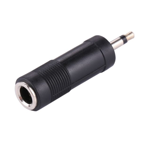 3.5mm Male Jack to 6.35mm Female Jack Adapter (Black) - Image 2
