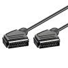 20 Pin SCART to SCART Lead Cable for DVD / HDTV / AV / TV, Cable Length: 1.5m