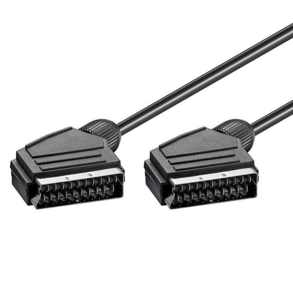 20 Pin SCART to SCART Lead Cable for DVD / HDTV / AV / TV, Cable Length: 1.5m