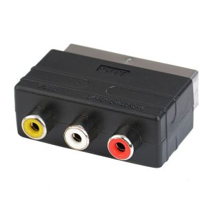 A / V to 20 Pin Male SCART Adapter