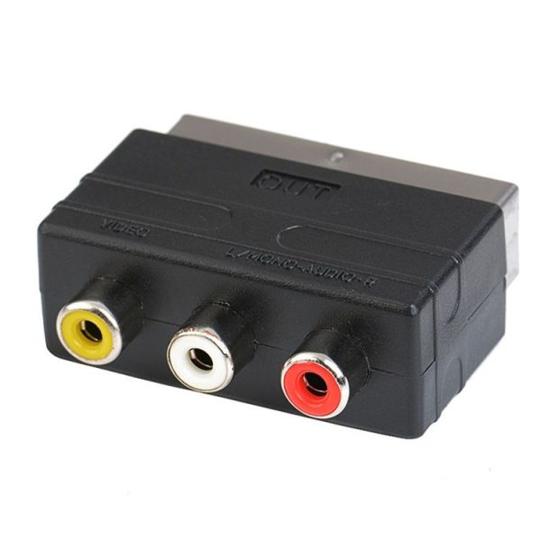 A / V to 20 Pin Male SCART Adapter
