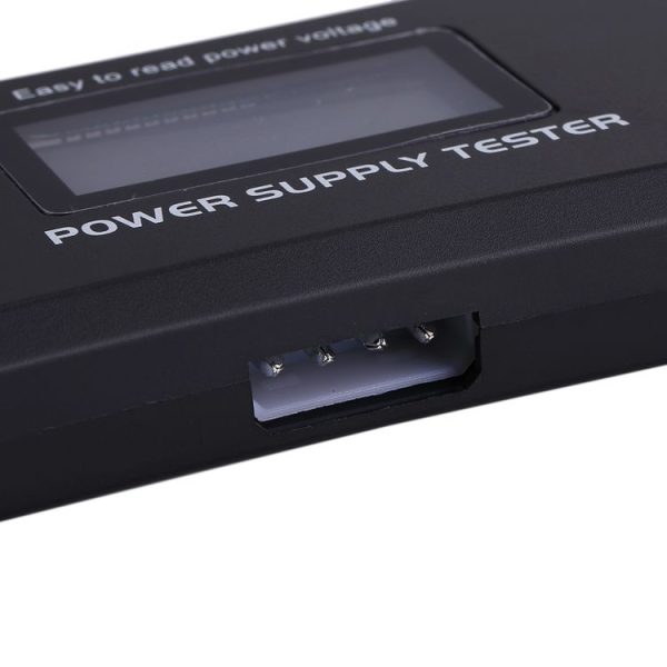 Digital LCD Display PC Computer 20 / 24 Pin Power Supply Tester Checker Power Measuring Diagnostic Tester Tool (Black) - Image 5