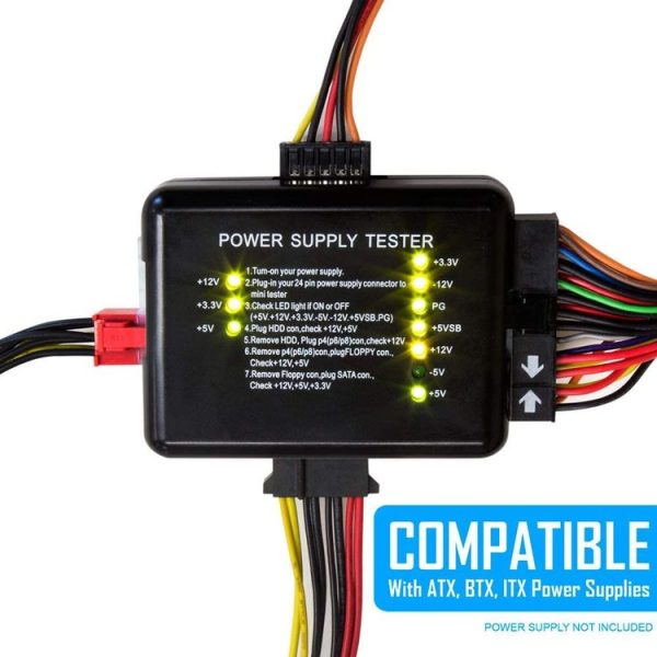 PC 20 / 24 Pin PSU ATX SATA HD Power Supply Tester - Image 5