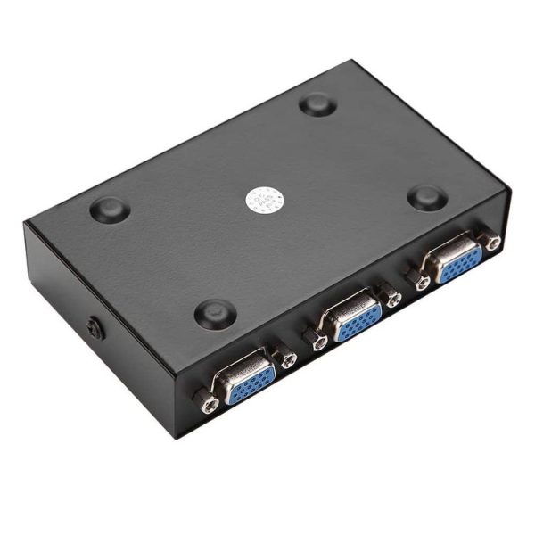 2 Port VGA Switch Box, 2 In 1 Out For LCD PC TV Monitor - HD15 (FJ-15-2C) (Black) - Image 3