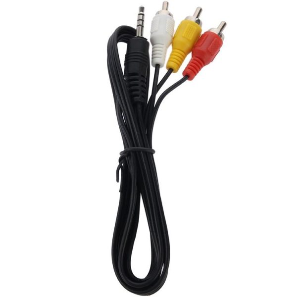 3.5mm Male Stereo Jack to 3 Male RCA Plugs Cable, Length: 75cm - Image 2