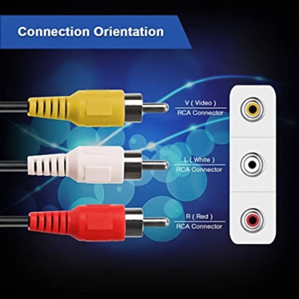 3.5mm Male Stereo Jack to 3 Male RCA Plugs Cable, Length: 75cm - Image 3