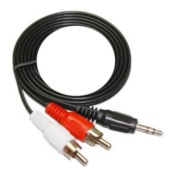 Normal Quality Jack 3.5mm Stereo to RCA Male Audio Cable, Length: 3m - Image 2