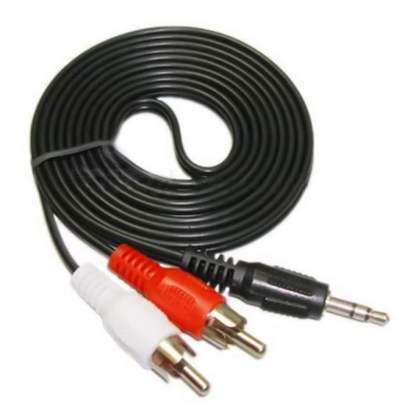 Good Quality Jack 3.5mm Stereo to RCA Male Audio Cable, Length: 5m - Image 2