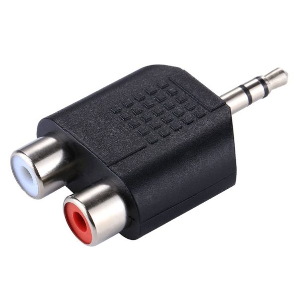 RCA Female to 3.5 MM Male Jack Audio Y Adapter - Image 2