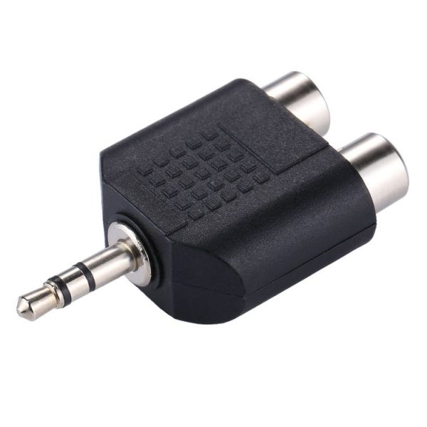 RCA Female to 3.5 MM Male Jack Audio Y Adapter - Image 3
