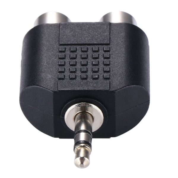 RCA Female to 3.5 MM Male Jack Audio Y Adapter - Image 5