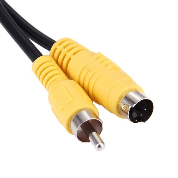 1.5m 4 Pin S-VIDEO TV to RCA AV Converter Adapter Cable - Image 2