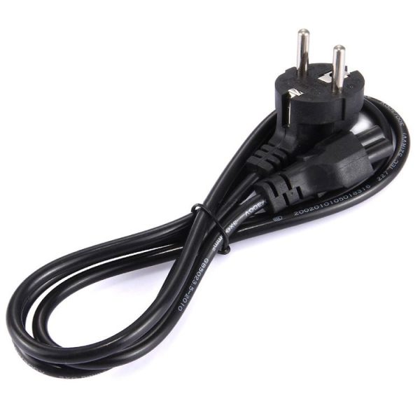 1.2m 3 Prong Style EU Notebook Power Cord - Image 2