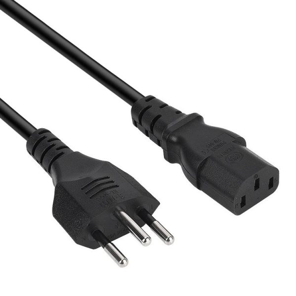 3 Prong Style Brazil AC Power Cord, Length: 1.2m (OD5.5)
