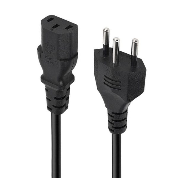 3 Prong Style Brazil AC Power Cord, Length: 1.2m (OD5.5) - Image 2