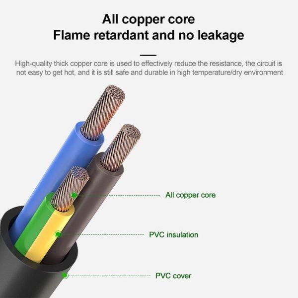High Quality 2 Prong Style EU Notebook AC Power Cord, Length: 1.5m - Image 5