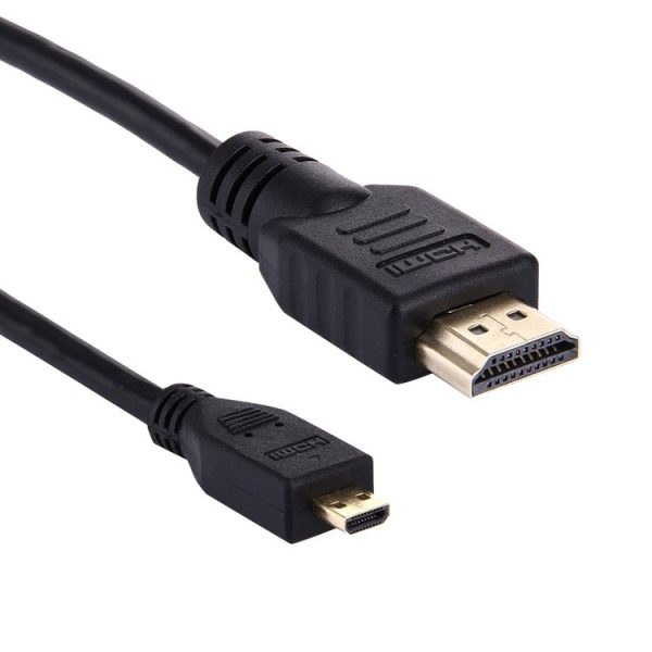 1.5m Micro HDMI to HDMI 19 Pin Cable, 1.4 Version, Support 3D - Image 3