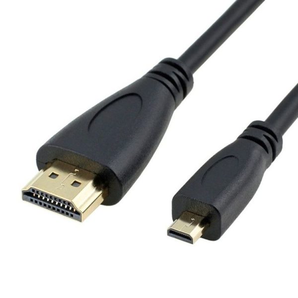 1.5m Micro HDMI to HDMI 19 Pin Cable, 1.4 Version (Black)
