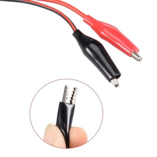 5.5 x 2.1mm Female Power Plug Alligator Clip Test Lead Cable - Image 3