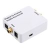 Digital to Analog Audio Converter / Mini Audio Decoder, Size: 72 x 55 x 20mm (White)