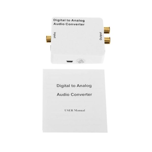 Digital to Analog Audio Converter / Mini Audio Decoder, Size: 72 x 55 x 20mm (White) - Image 5