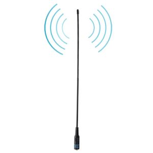 NAGOYA NA-771 144 / 430MHz Dual Band Flexible Spring Whip SMA-F Handheld Radio Antenna for Walkie Talkie, Antenna Length: 38cm