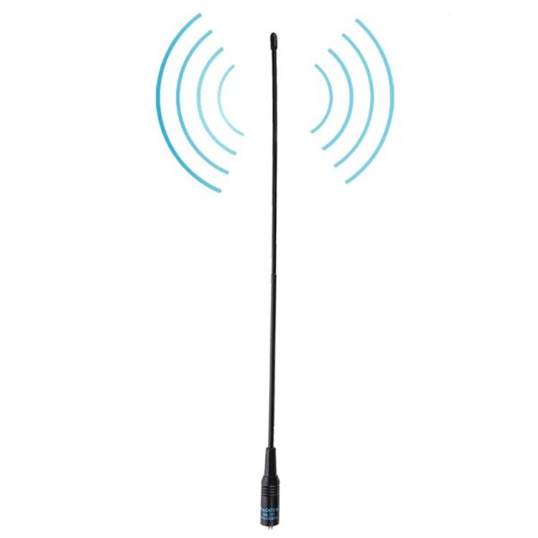 NAGOYA NA-771 144 / 430MHz Dual Band Flexible Spring Whip SMA-F Handheld Radio Antenna for Walkie Talkie, Antenna Length: 38cm