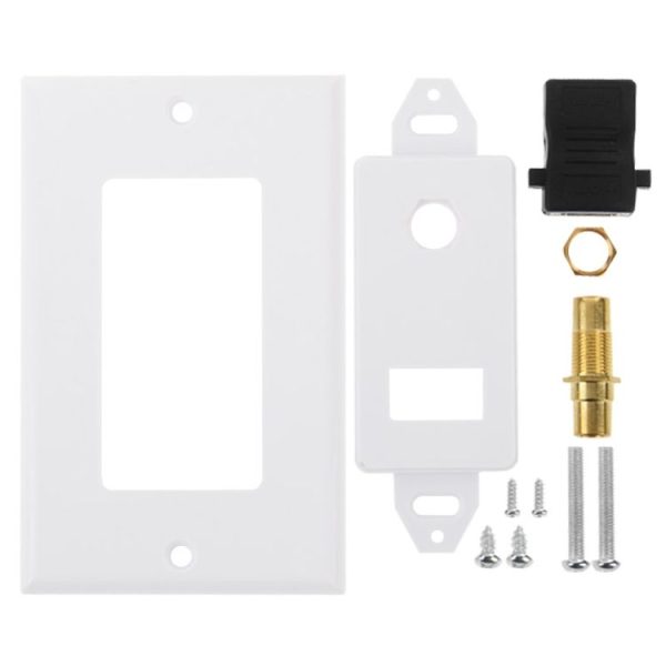 HDMI Female + RCA Female Plug Wall Plate Panel - Image 6