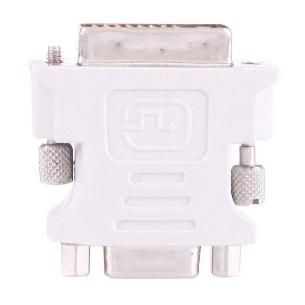 DVI-I Male Dual-Link 24 + 5 to 15 Pin VGA Female Video Monitor Adapter Converter (Grey) - Image 3