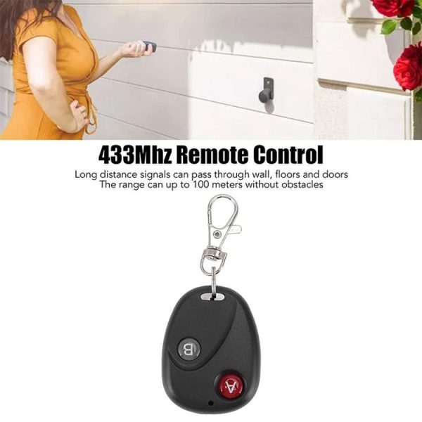DC 12V 1CH RF Wireless Remote Switch Learning Code Receiver + 2 Buttons Remote Control Transceiver - Image 4