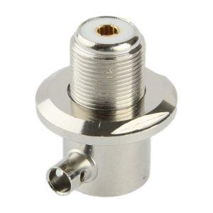 UHF Female Elbow Adapter Connected RG58 Cable (Silver)