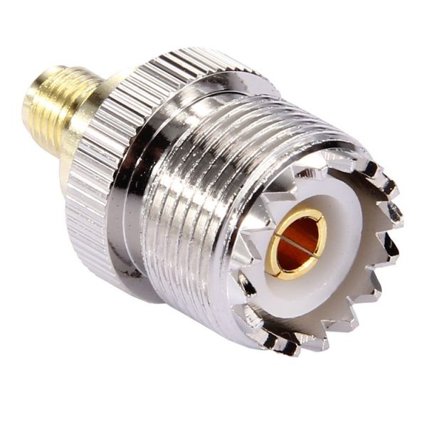Coaxial SMA Female to UHF Female Adapter (Silver) - Image 3