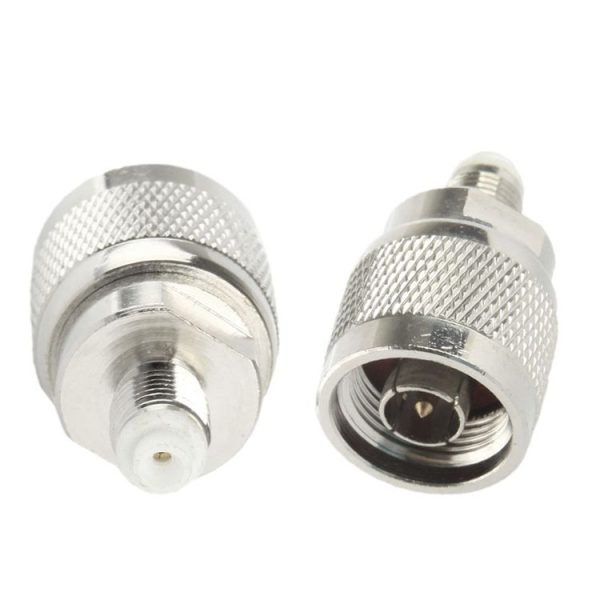 Coaxial RF FME Female to N Male Adaptor (Silver) - Image 2