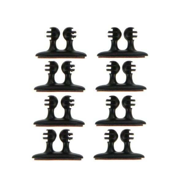 8 PCS DM-003 Car Cable Convenient Bundle Clip with Adhesive (Black) - Image 2