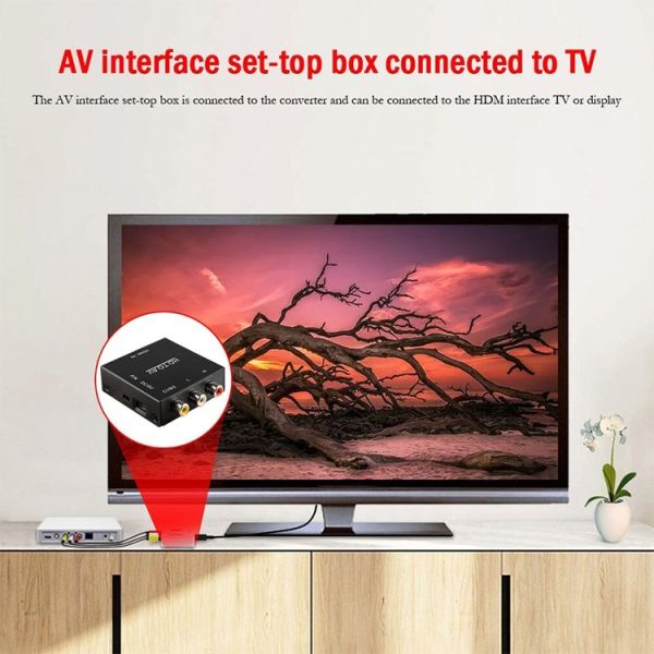 HDV-M610 Mini Size Full HD 1080P HDMI to AV / CVBS Video Converter Adapter (Black) - Image 6
