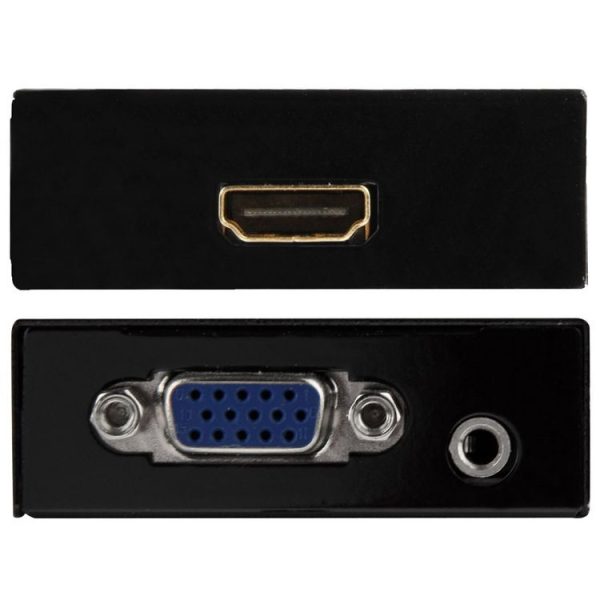 HD 1080P HDMI Mini VGA to HDMI Scaler Box Audio Video Digital Converter Adapter for PC / HDTV - Image 4