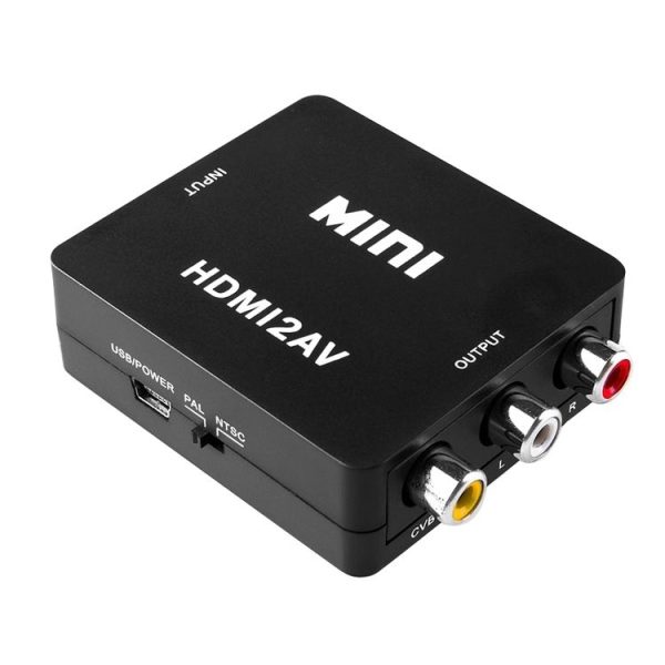 VK-126 Mini HD HDMI to AV / CVBS Video Converter Adapter - Image 2