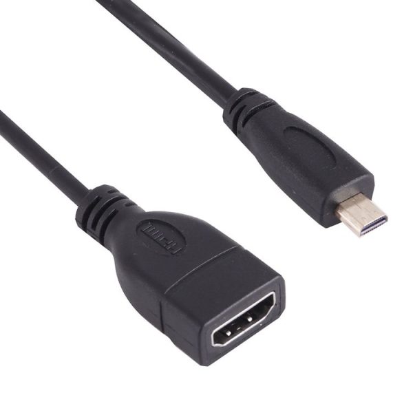 17cm Micro HDMI Male to HDMI Female Adapter Cable - Image 2