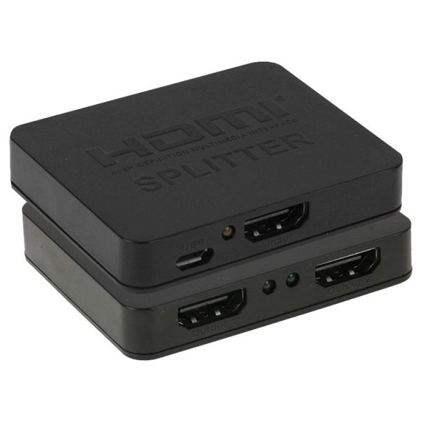 Mini Full HD 4K 1x2 HDMI 3D V1.4b Splitter for HDTV / STB / DVD / Projector / DVR