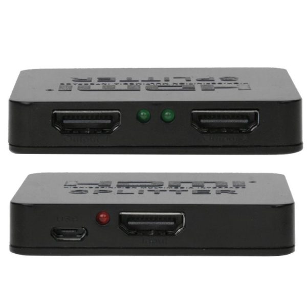 Mini Full HD 4K 1x2 HDMI 3D V1.4b Splitter for HDTV / STB / DVD / Projector / DVR - Image 3