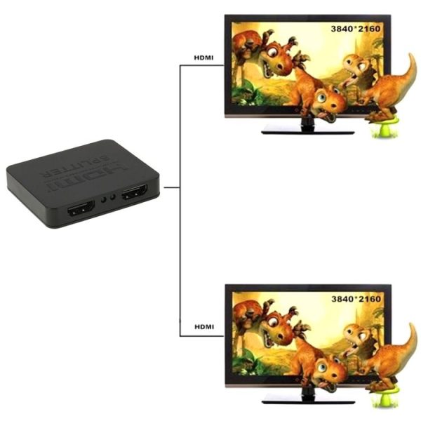 Mini Full HD 4K 1x2 HDMI 3D V1.4b Splitter for HDTV / STB / DVD / Projector / DVR - Image 5