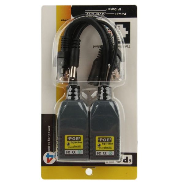 2 PCS 904, 4 Cores Power Over Ethernet Passive POE Splitter Injector Adapter Cable Kit for IP Camera Security System - Image 7