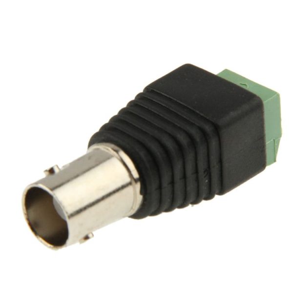 10 PCS Green Power to BNC Coaxial Female Adapter Connector for CCTV Cameras - Image 2