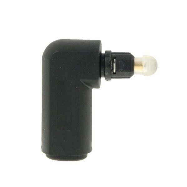 High Quality Gold Plated Square to Square 90 Degree Right Angle TOSLINK Digital Audio Adapter Optical - Image 4