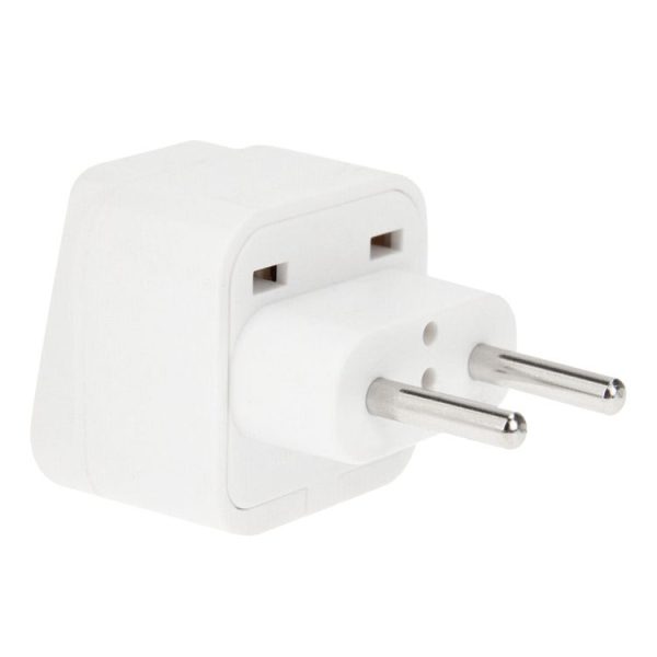 EU Plug Adapter Power Socket Travel Converter (White) - Image 2