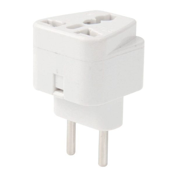 EU Plug Adapter Power Socket Travel Converter (White) - Image 4