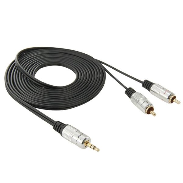 3.5mm Jack Stereo to 2 RCA Male Audio Cable, Length: 3m - Image 2