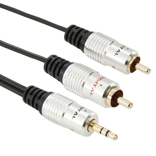 3.5mm Jack Stereo to 2 RCA Male Audio Cable, Length: 3m - Image 3