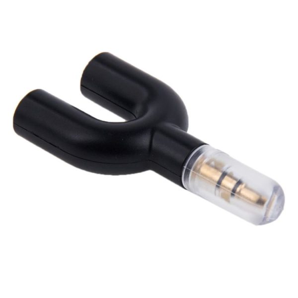 3.5mm Stereo Male to Dual 3.5mm Stereo Female Splitter Adapter (Black) - Image 4