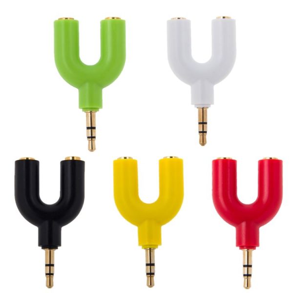 3.5mm Stereo Male to Dual 3.5mm Stereo Female Splitter Adapter (Black) - Image 6